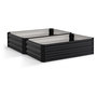 Voir la diapositive 3 : Jardikt Lot de 2 carrés potager - Métal - 115x80x20 cm