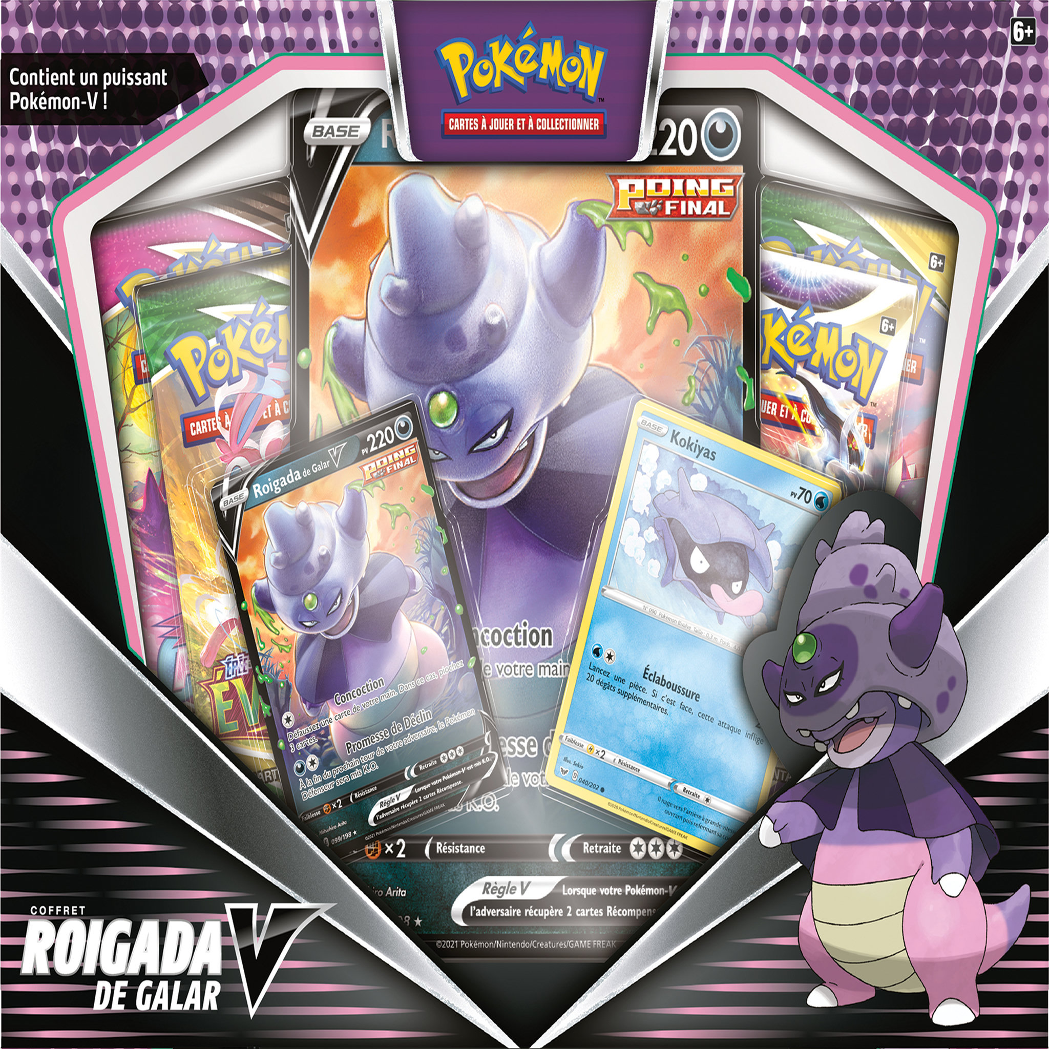 Voir la diapositive 2 : POKEMON Coffret Cartes Pokémon V Roigada de Galar