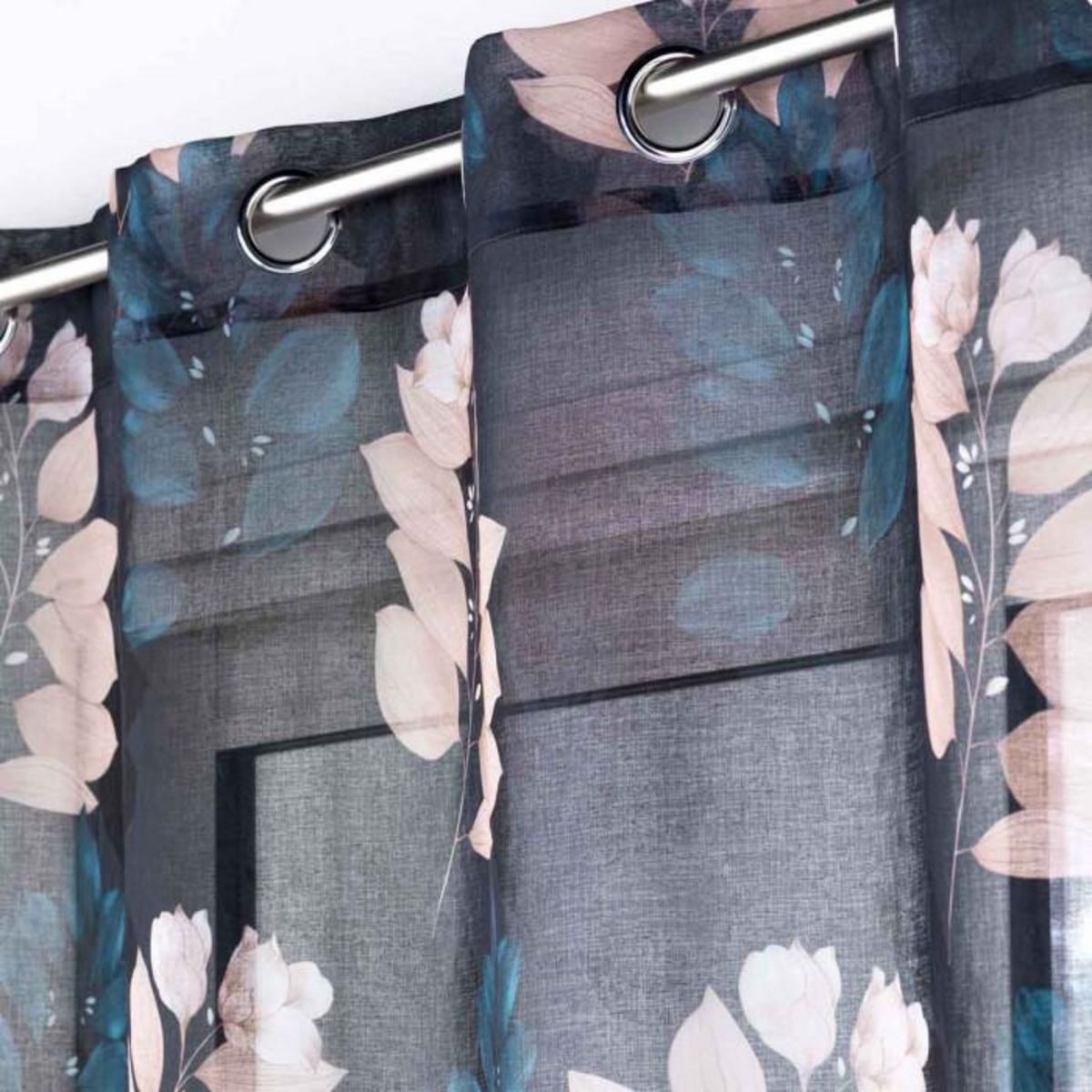 Paris Prix Rideau Voilage à Œillets  Belline  140x240cm Bleu