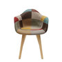 Voir la diapositive 2 : The Home Deco Factory 2 Fauteuils design scandinave Patchwork