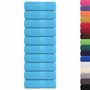 Voir la diapositive 2 : VIDAXL Serviettes de visage 10 pcs turquoise 30x30cm 360g m² 100%coton