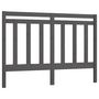 Voir la diapositive 2 : VIDAXL Tete de lit Gris 146x4x100 cm Bois massif de pin