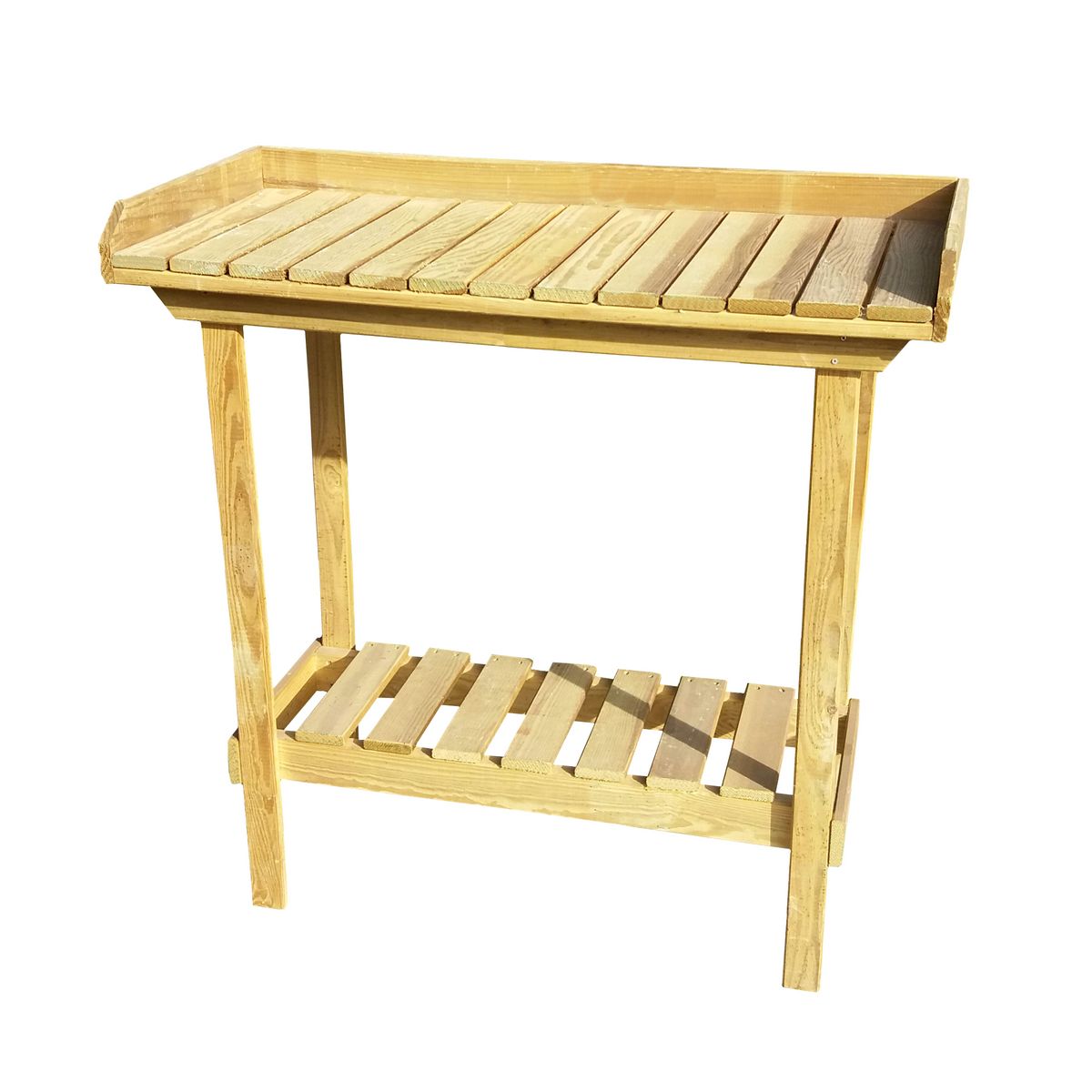 Jardin sauvage Table de jardinier à rempoter en bois 108 x 52 x 92 cm