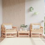VIDAXL Chaises de jardin lot de 2 bois massif de pin