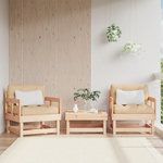 VIDAXL Chaises de jardin lot de 2 bois massif de pin