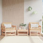 Voir la diapositive 1 : VIDAXL Chaises de jardin lot de 2 bois massif de pin