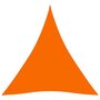 VIDAXL Voile de parasol Tissu Oxford triangulaire 4x4x4 m Orange