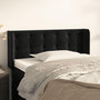 Voir la diapositive 1 : VIDAXL Tete de lit avec oreilles Noir 93x16x78/88 cm Velours