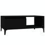 Voir la diapositive 2 : VIDAXL Table basse Noir 90x50x36,5 cm Bois d'ingenierie