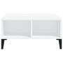 Voir la diapositive 3 : VIDAXL Table basse blanc 60x60x30 cm bois d'ingenierie