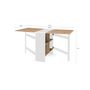 Voir la diapositive 8 : Table console extensible avec rangements L150 cm JESSIE