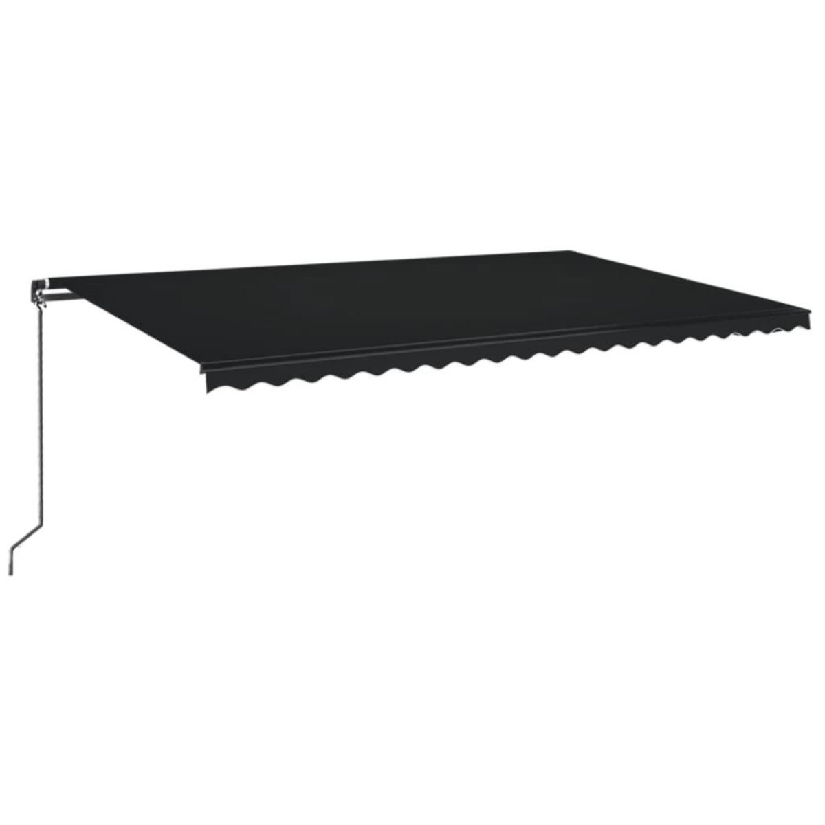 VIDAXL Auvent manuel retractable 500x350 cm Anthracite