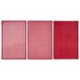 Voir la diapositive 1 : ATMOSPHERA Lot de 3 Torchons  Imprimé  45x70cm Rouge