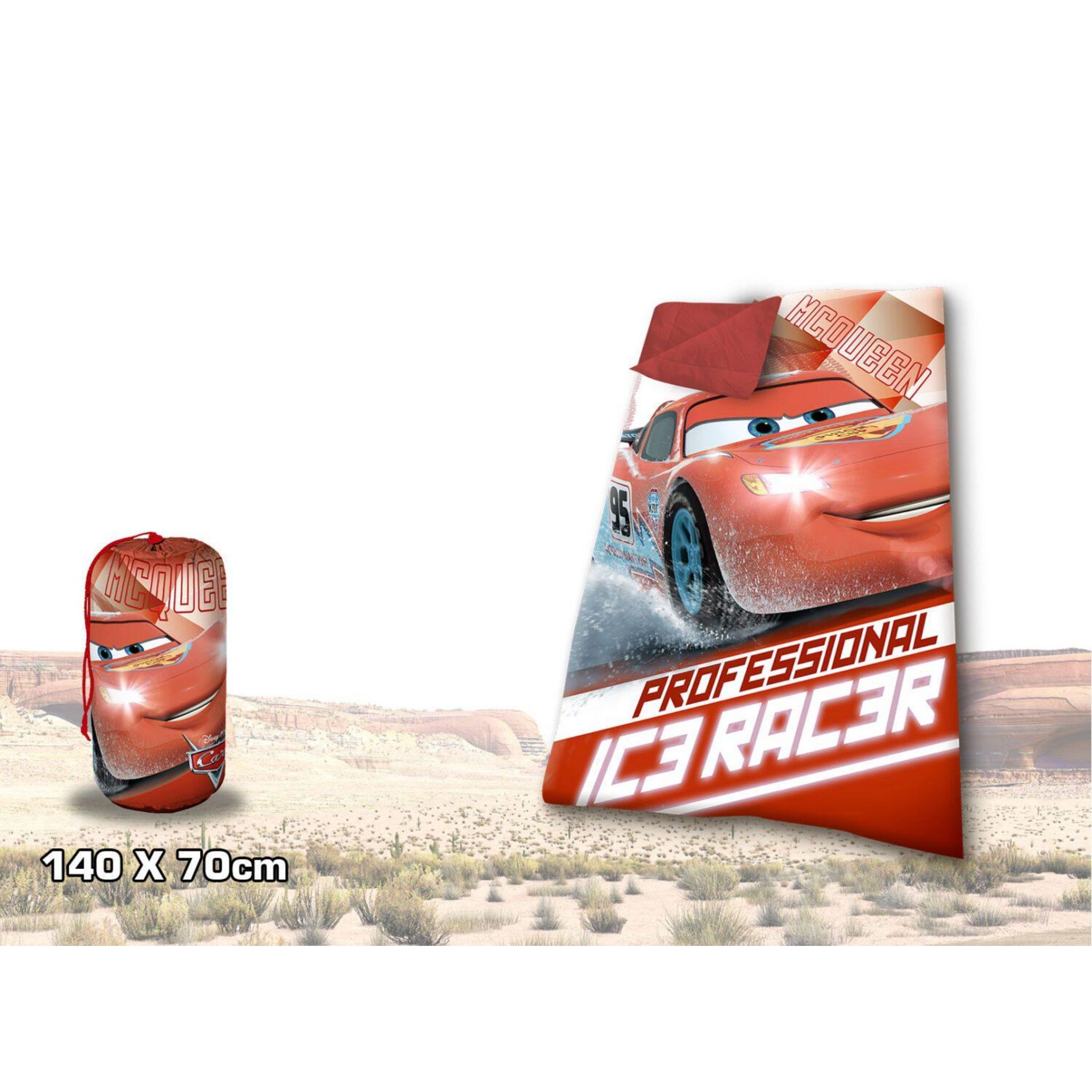 DISNEY Sac de couchage enfant - Disney Cars - Housse de transport inclus