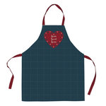 ATELIER DU COTON Tablier avec sangle ajustable 80x85 cm Home Sweet Home coton