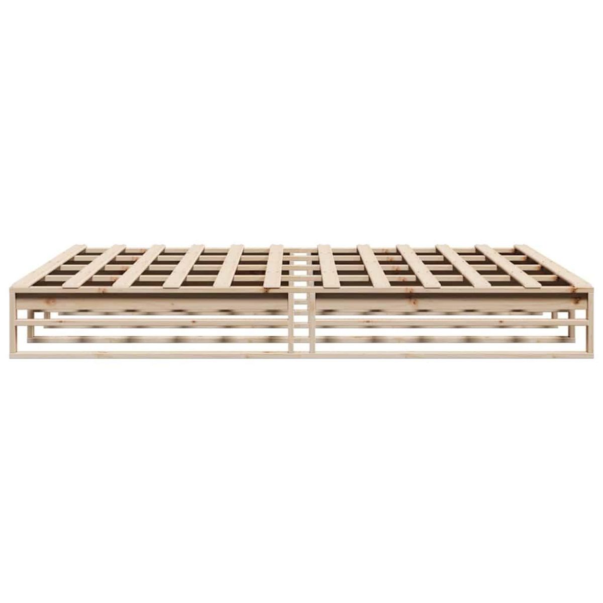 VIDAXL Cadre de lit sans matelas 180x200 cm bois massif de pin