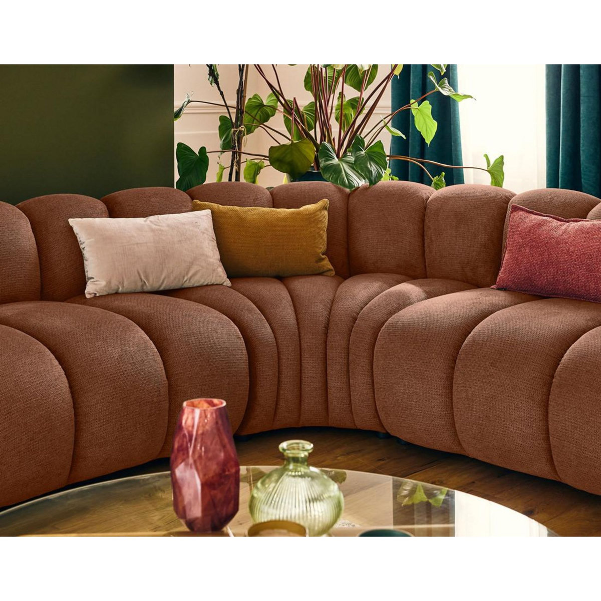 LISA DESIGN Debbie - module d'angle réversible en tissu texturé