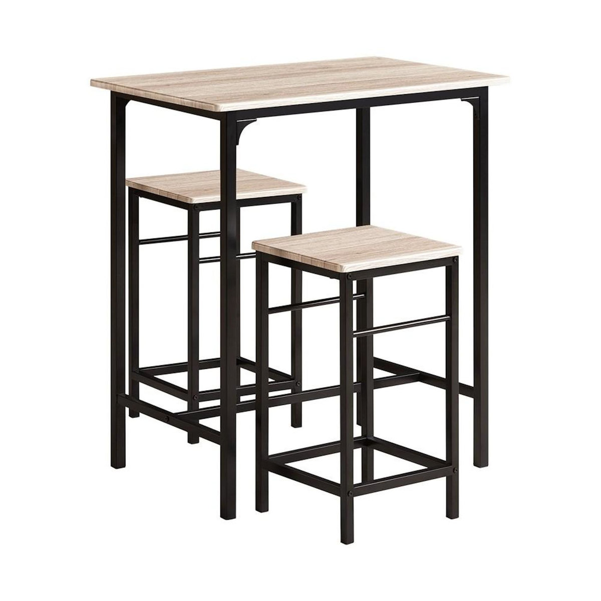 SOBUY SoBuy - Ensemble Table Et 2 Tabourets - Industriel - OGT10