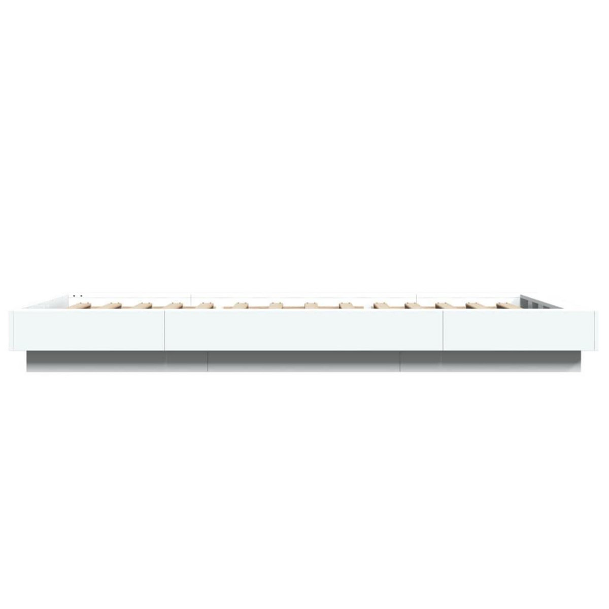 VIDAXL Cadre de lit sans matelas blanc 75x190 cm