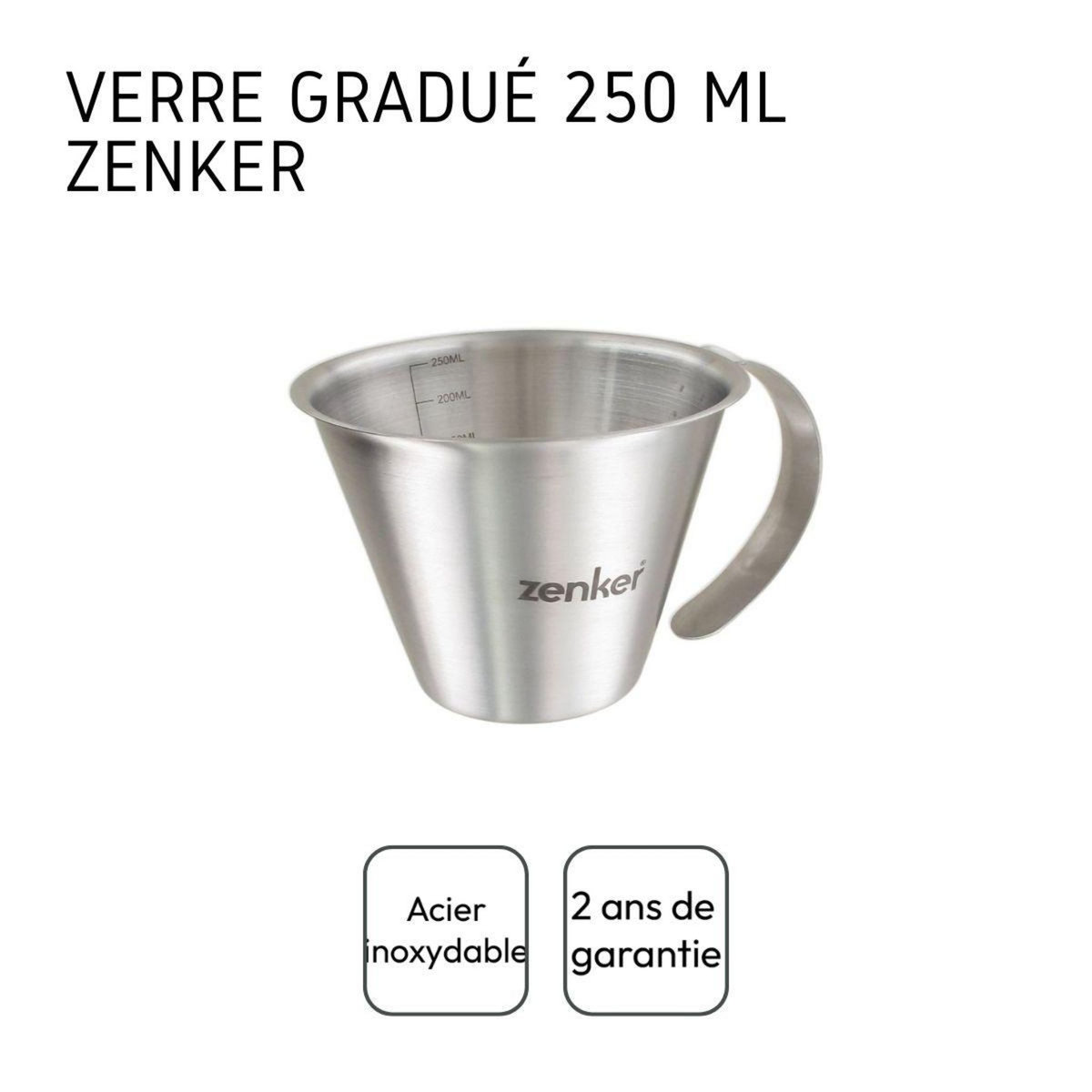 ZENKER Verre doseur 250 ml Zenker Smart Pastry