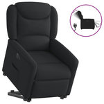 VIDAXL Fauteuil inclinable electrique noir tissu