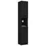 Voir la diapositive 5 : VIDAXL Armoire de salle de bain noir 32x34x188,5 cm bois d'ingenierie