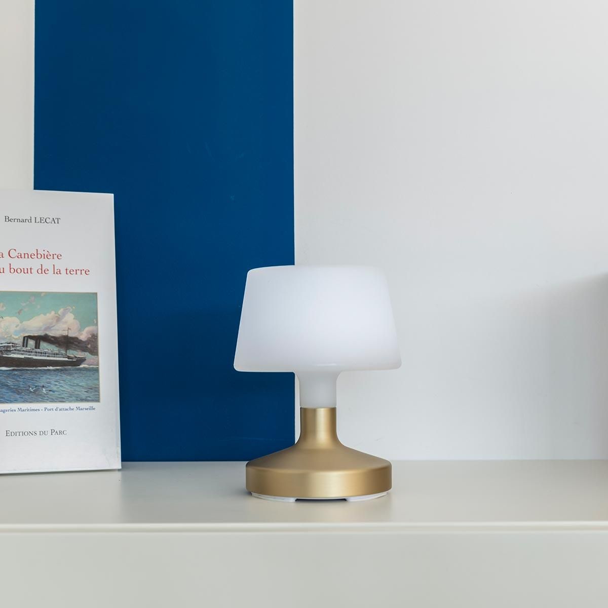 Lumisky Lampe de table touch LED HELEN Doré Polyéthylène H21CM