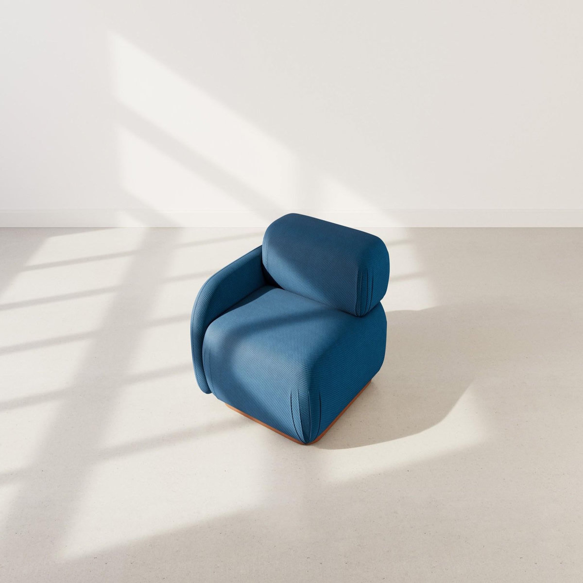 LISA DESIGN Penelope - module d'assise gauche en velours texturé