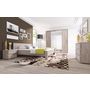 Voir la diapositive 2 : Armoire 2 portes coulissantes avec miroirs L204cm CELINE