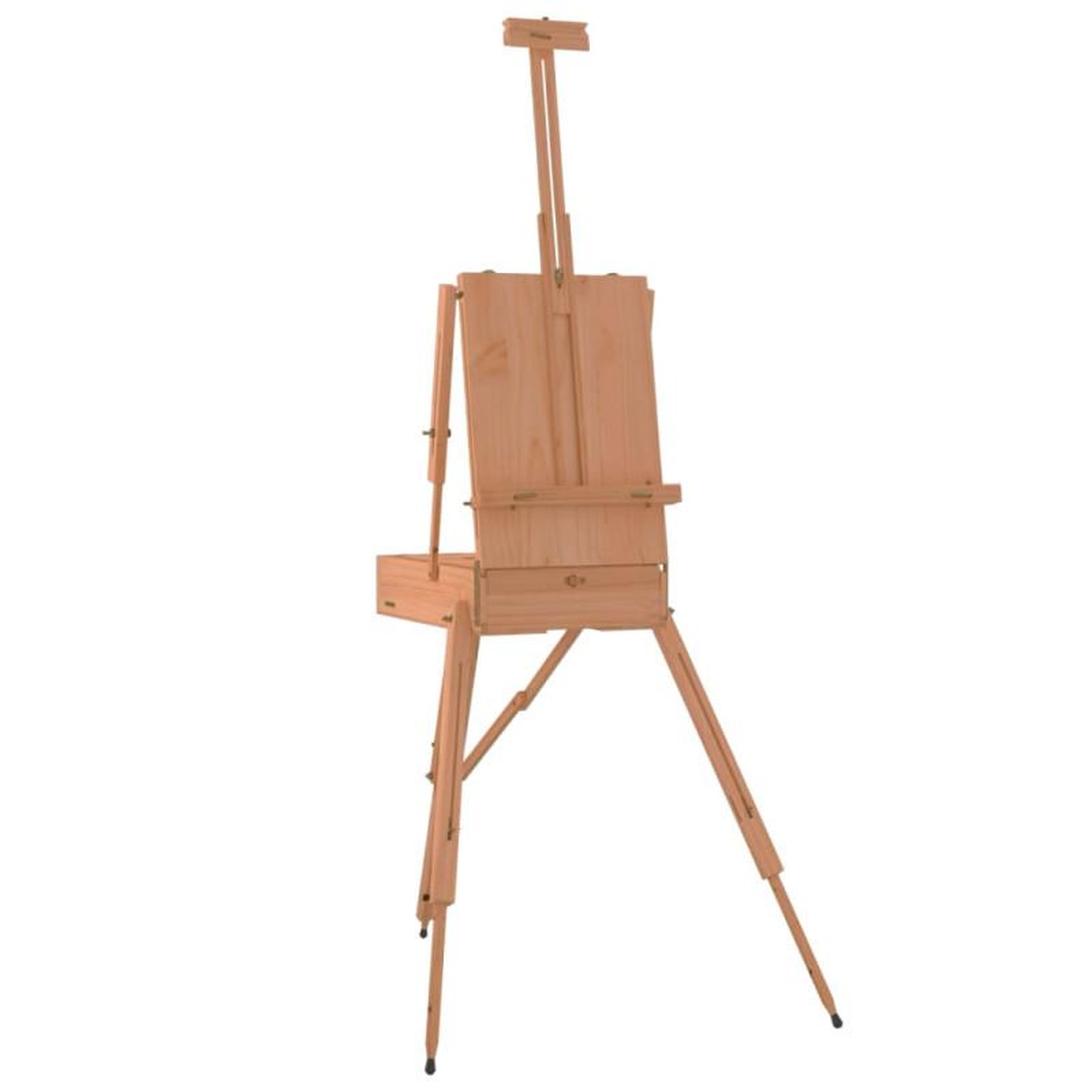 Voir la diapositive 2 : VIDAXL Chevalet 81x121x173 cm bois de hêtre massif