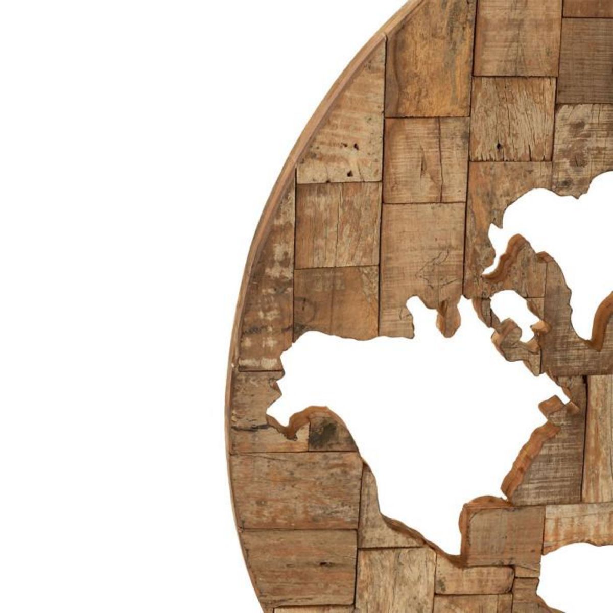 Paris Prix Décoration Murale en Bois  Carte du Monde  100cm Naturel