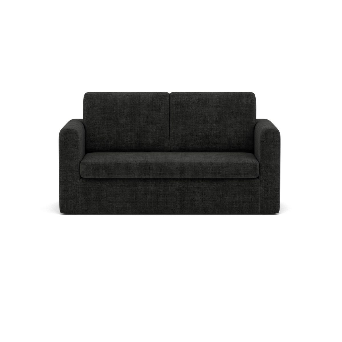 BEST MOBILIER Marilia - canapé 2 places convertible déplimousse en velours texturé