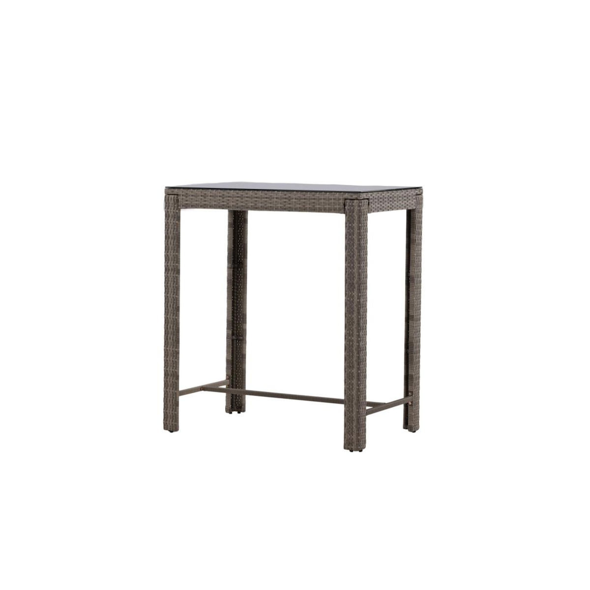 Paris Prix Table de Bar de Jardin  Alo  110cm Gris