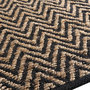 Voir la diapositive 2 : Douceur d'Intérieur Tapis rectangle 120x170 cm Zigzag jute uni polycoton