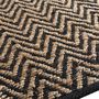 Voir la diapositive 2 : Douceur d'Intérieur Tapis rectangle 120x170 cm Zigzag jute uni polycoton
