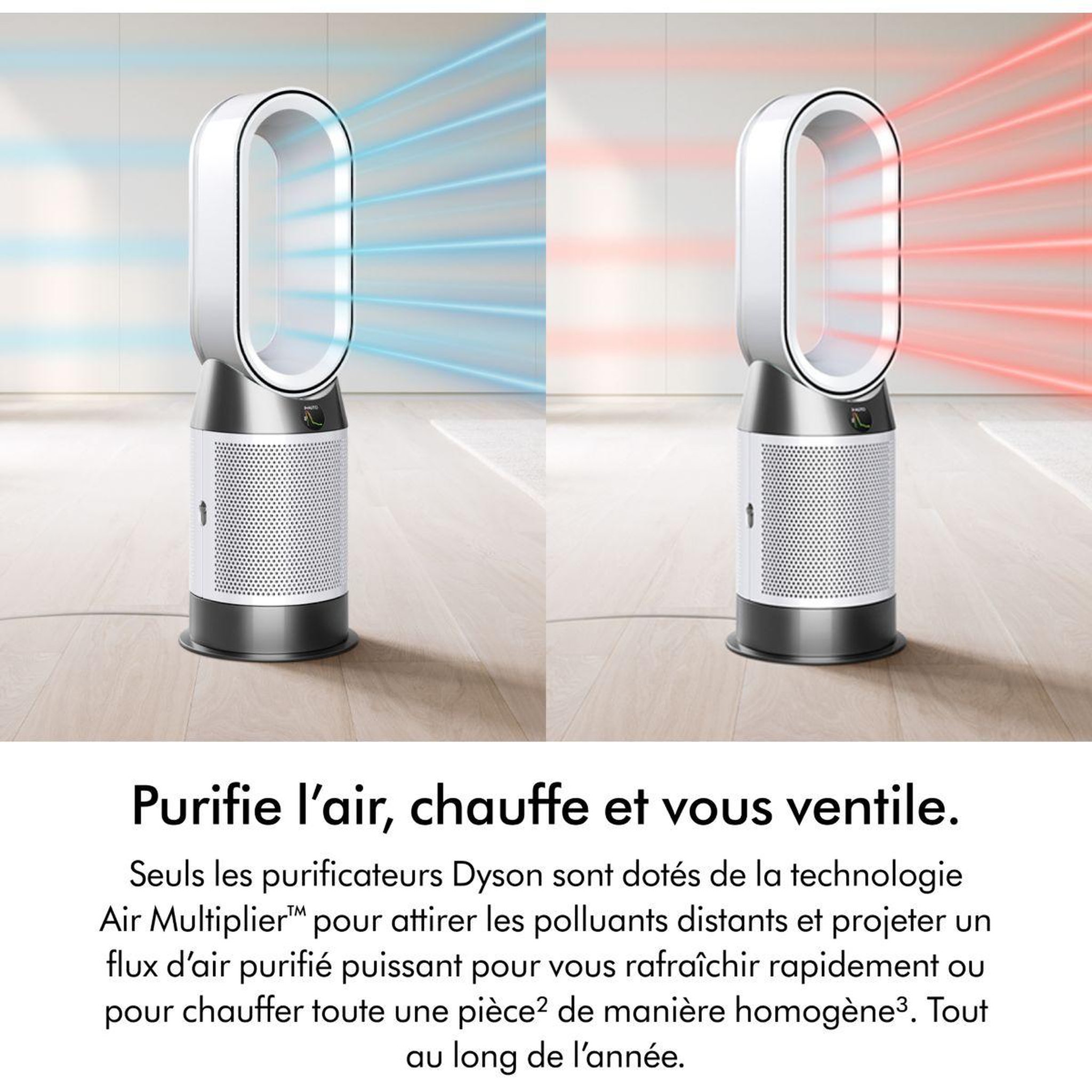 Voir la diapositive 3 : Dyson Purificateur d'air, ventilateur, chauffage hot+cool hp1