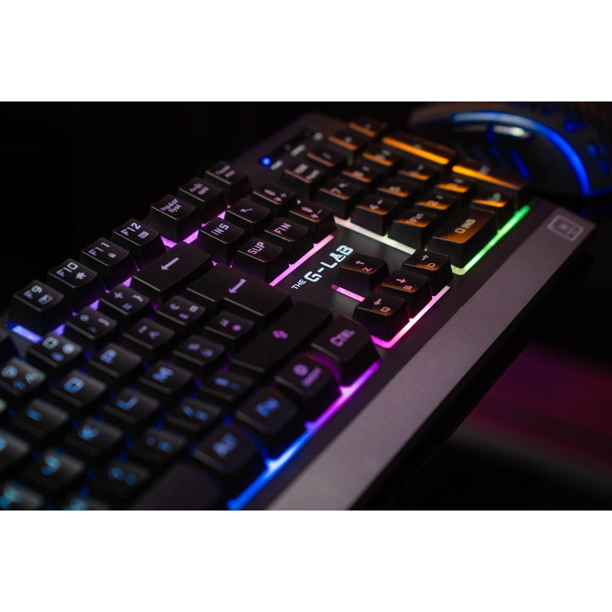 THE G-LAB Clavier gamer sans fil KEYZ-TUNGSTEN FR
