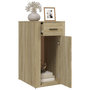 Voir la diapositive 5 : VIDAXL Armoire de bureau Chene sonoma 40x49x75 cm Bois d'ingenierie