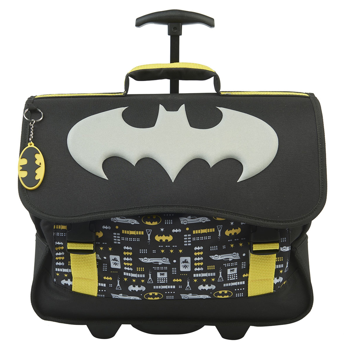 DC COMIC'S Cartable à roulettes noir BATMAN