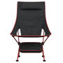 Voir la diapositive 4 : VIDAXL Chaise de camping pliables lot de 2 noir tissu oxford aluminium