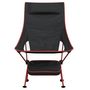 Voir la diapositive 4 : VIDAXL Chaise de camping pliables lot de 2 noir tissu oxford aluminium