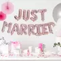 RICO DESIGN Ballons Aluminium Mariage - Just Married - Rose - 36 cm