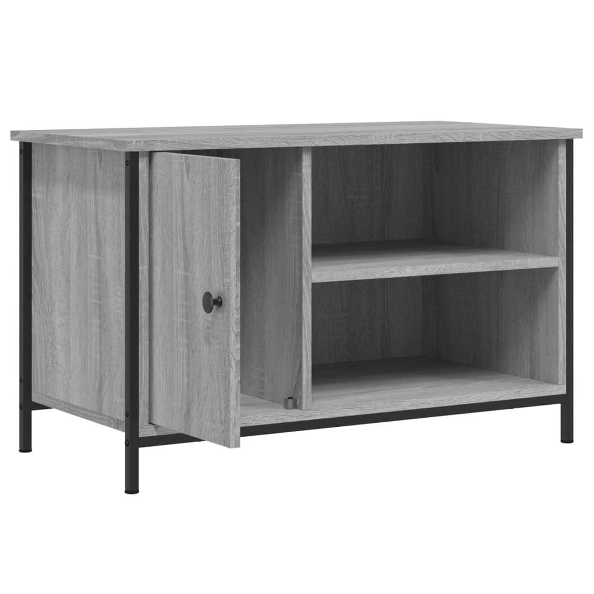 Voir la diapositive 5 : VIDAXL Meuble TV Sonoma gris 80x40x50 cm Bois d'ingenierie
