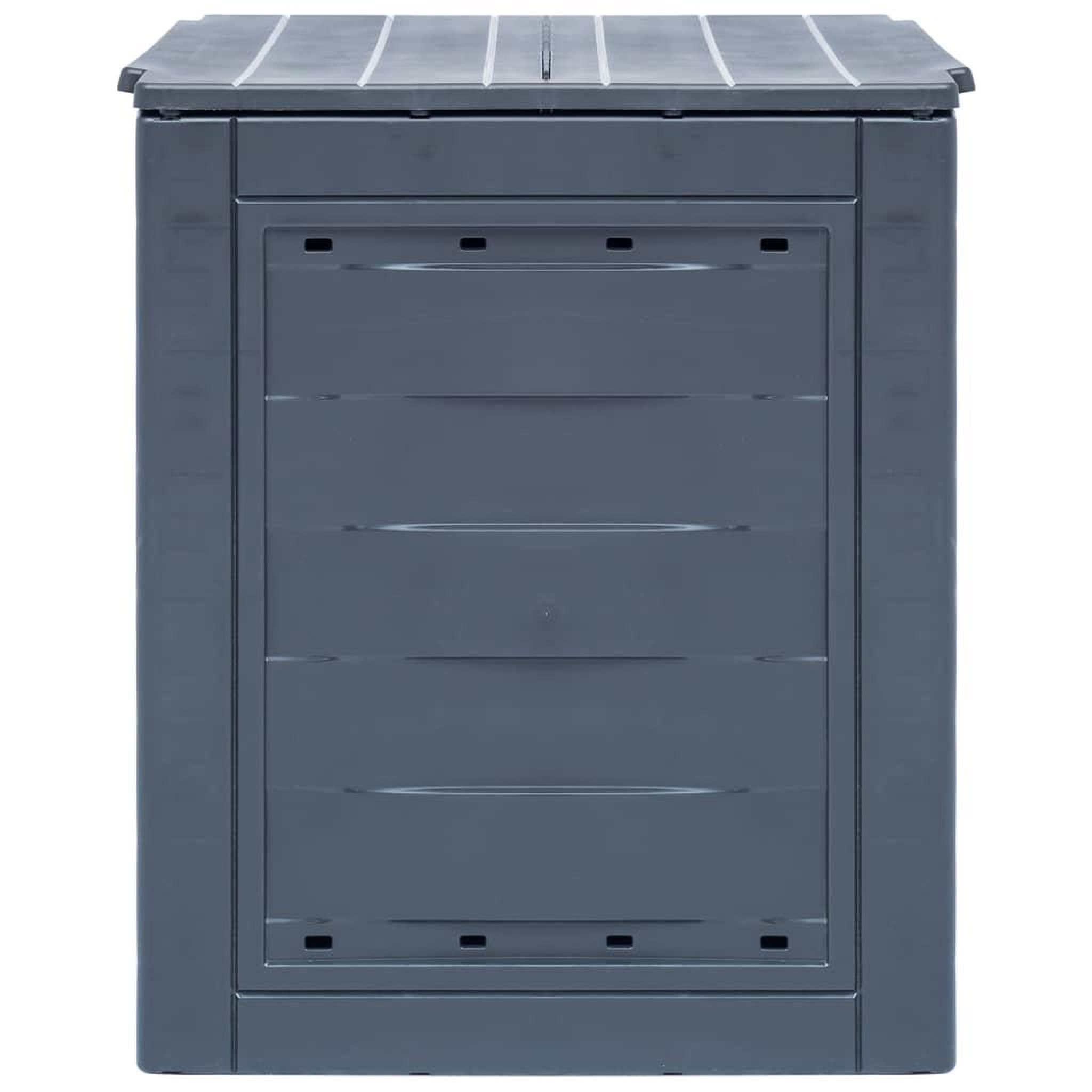 Voir la diapositive 3 : VIDAXL Bac a compost de jardin Gris 60x60x73 cm 260 L