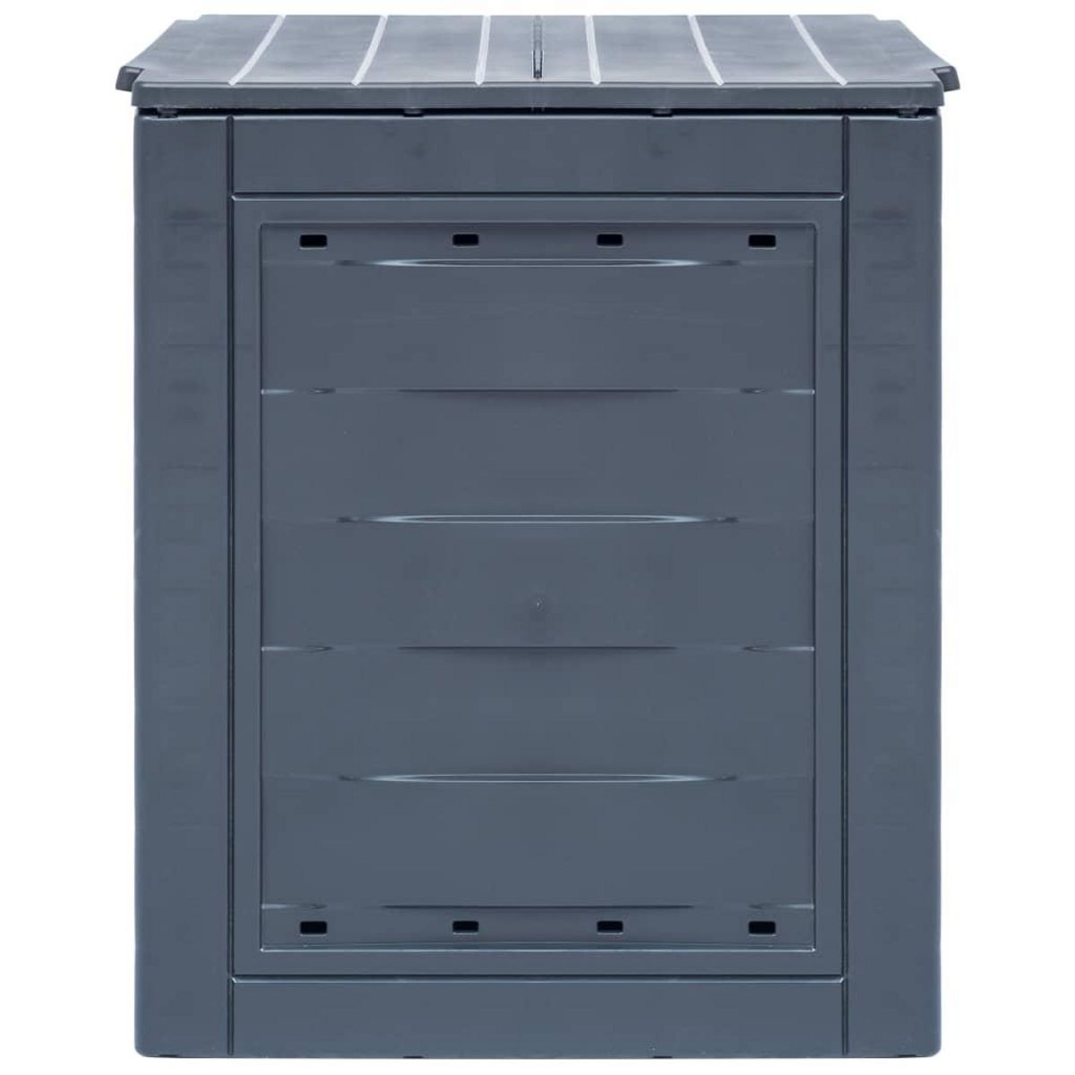 VIDAXL Bac a compost de jardin Gris 60x60x73 cm 260 L