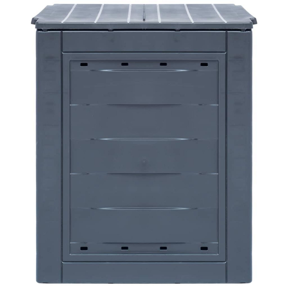 VIDAXL Bac a compost de jardin Gris 60x60x73 cm 260 L