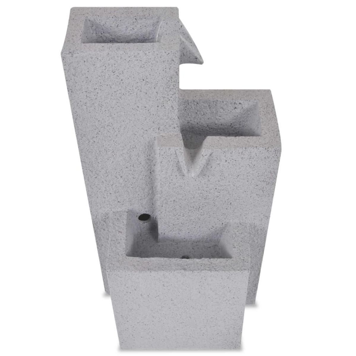 VIDAXL Fontaine d'interieur avec lampe LED Polyresine