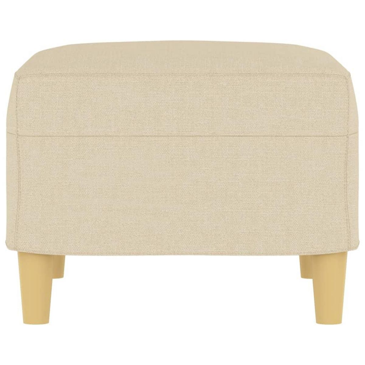 VIDAXL Repose-pied Creme 60x50x41 cm Tissu