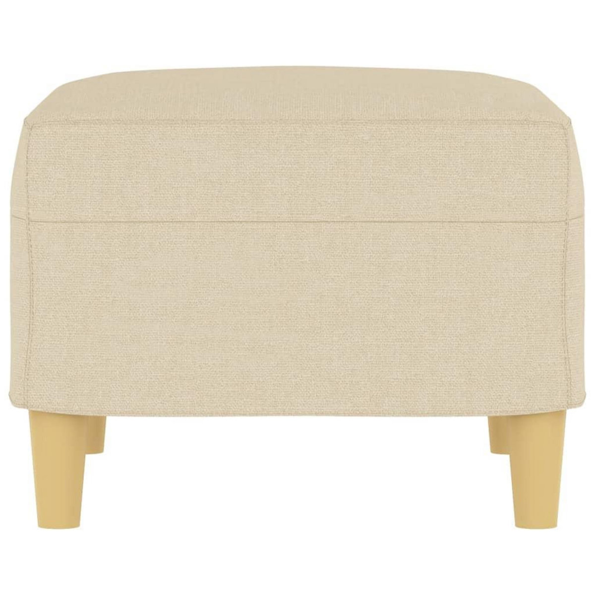 VIDAXL Repose-pied Creme 60x50x41 cm Tissu