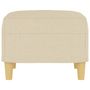 Voir la diapositive 4 : VIDAXL Repose-pied Creme 60x50x41 cm Tissu